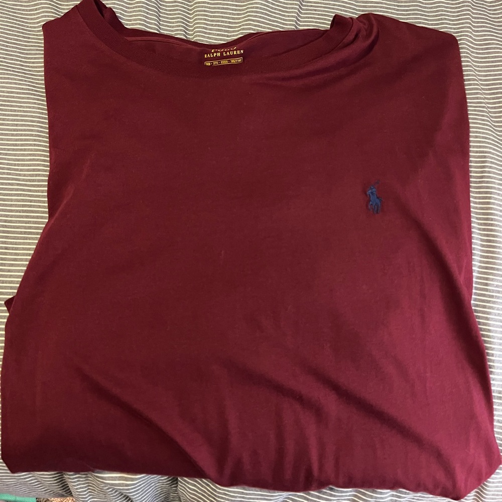 Ralph Lauren Long Sleeve Shirt - Burgundy/Red wine color